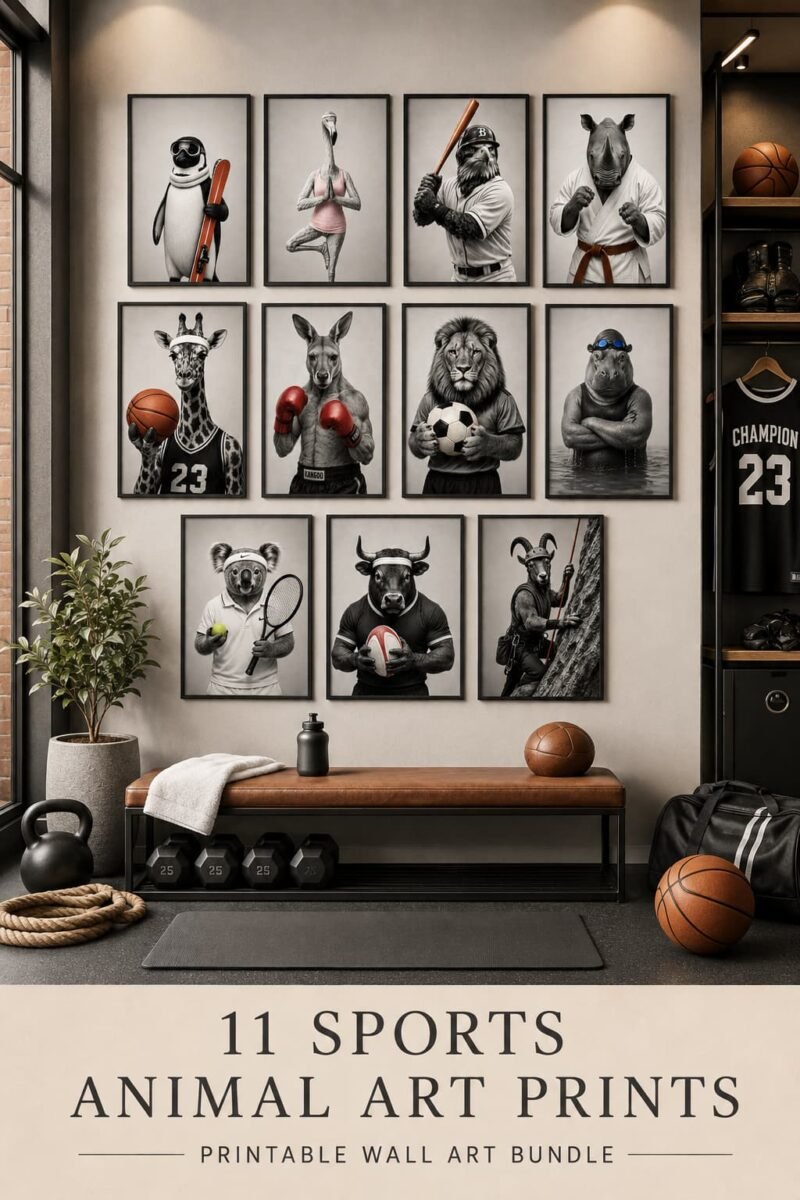 Sports Bundle — 11 Funny Animal Prints