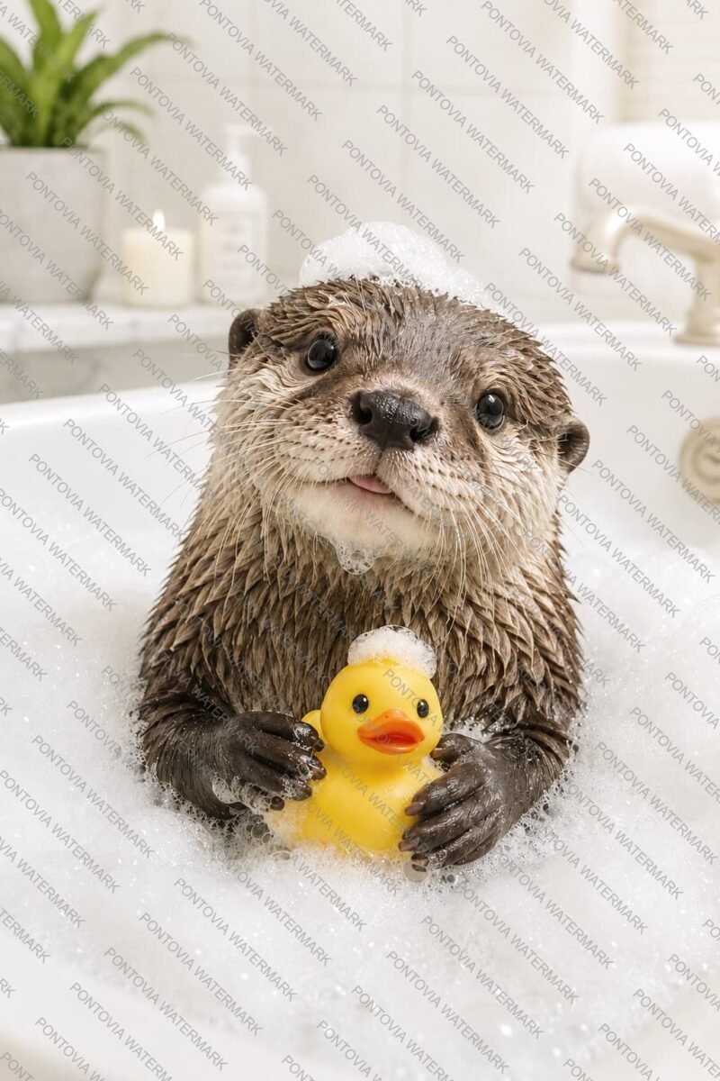 Bubble Bath Otter