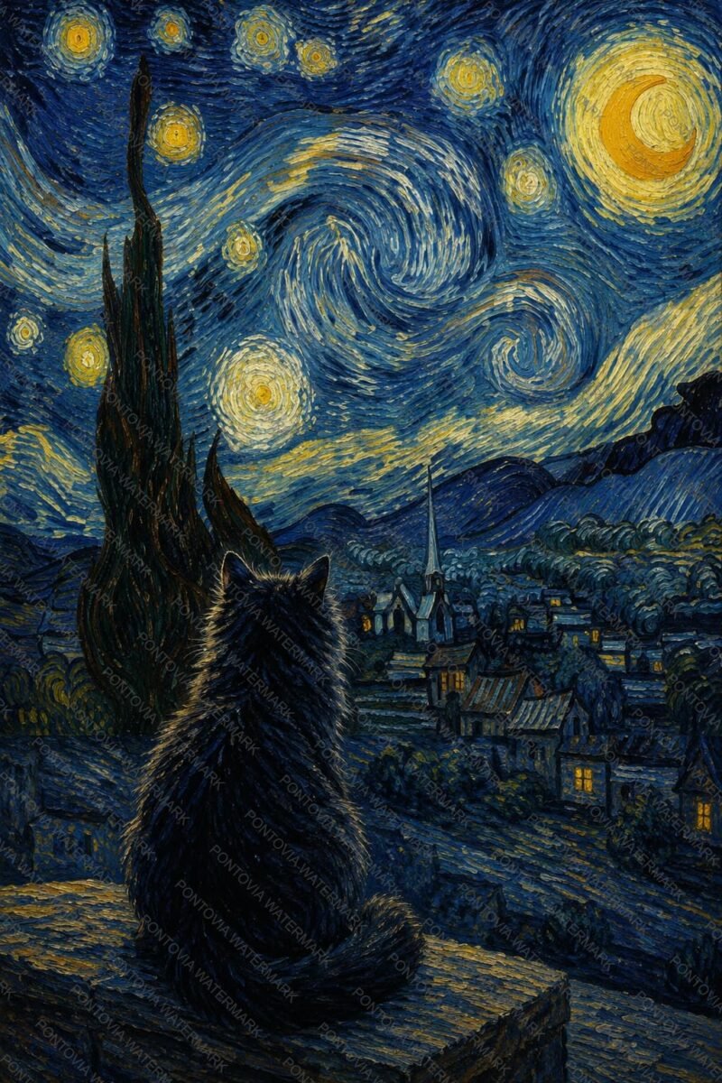 The Cat’s Starry Night